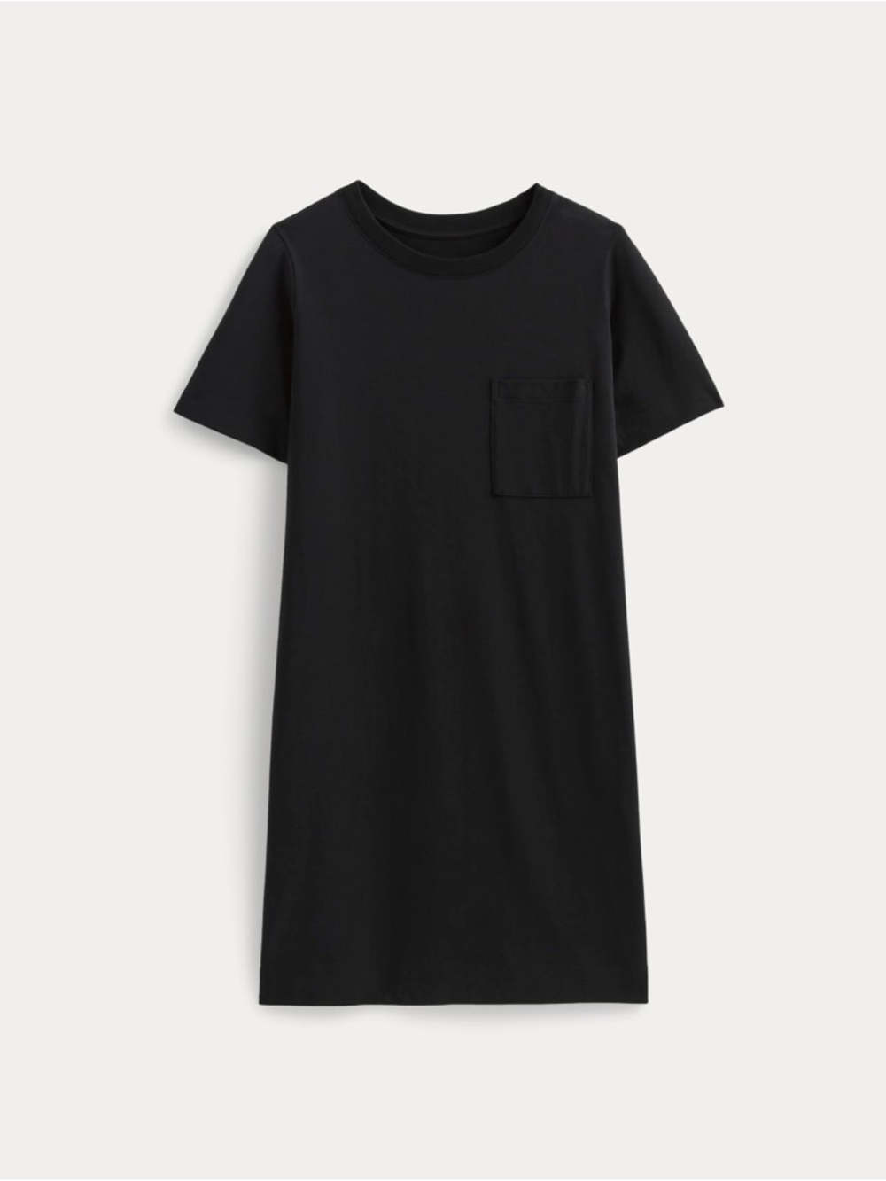 Everlane The Organic Cotton Weekend Tee Dress in Black Size Large